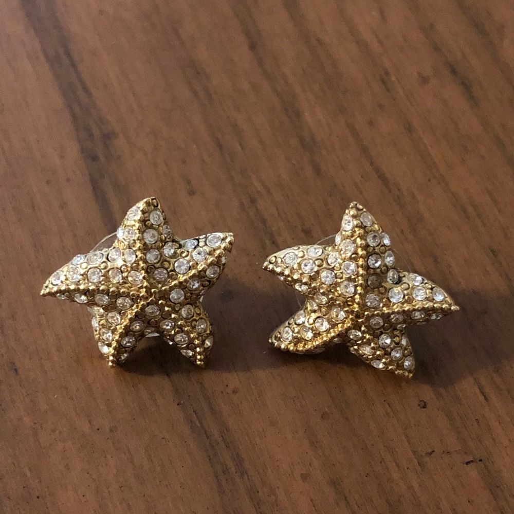 J Crew Starfish Earrings
